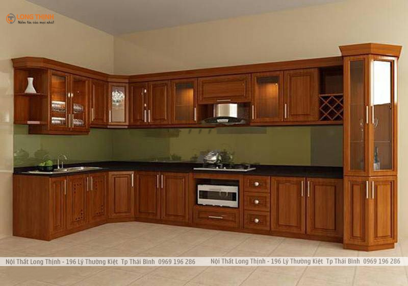 Tủ Bếp Gỗ Xoan Đào