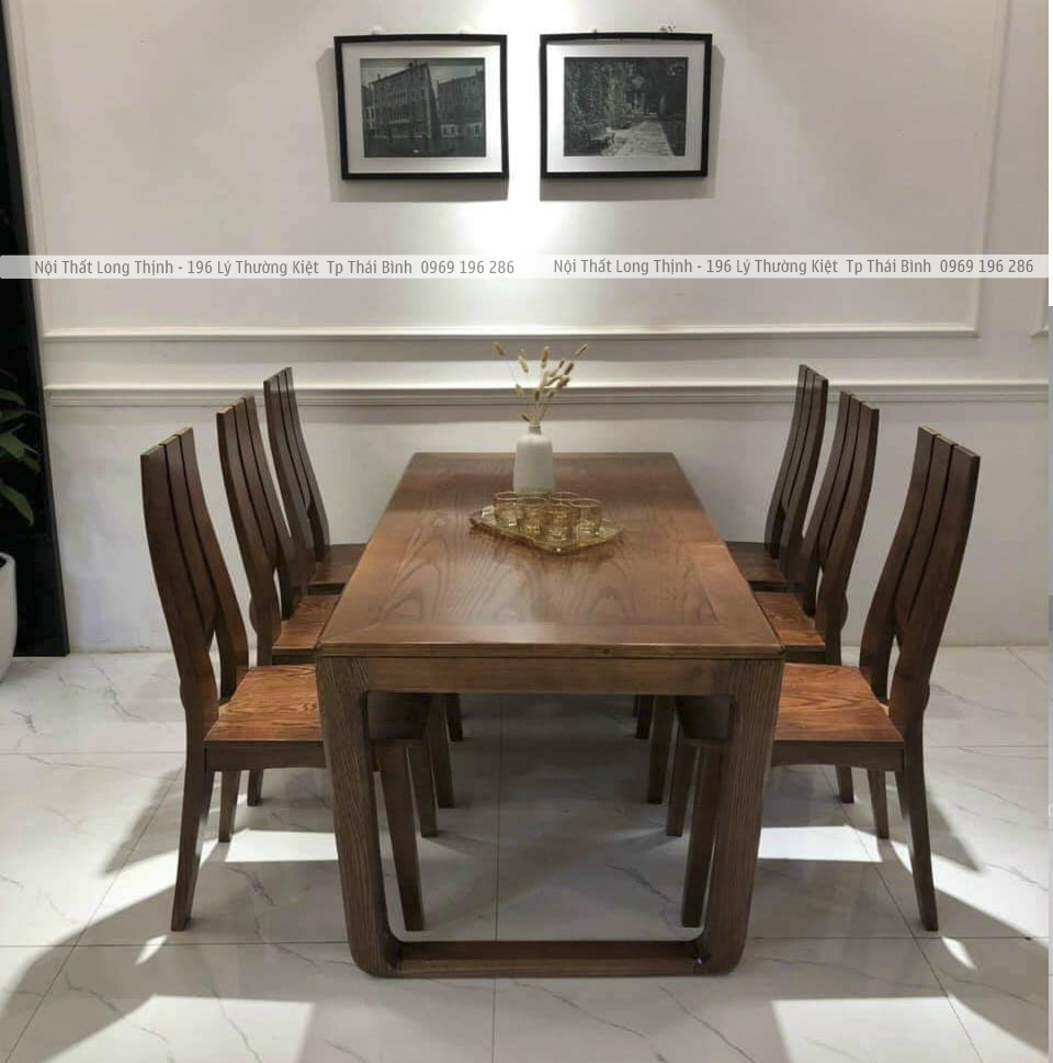 Bàn ăn Gỗ Sồi Cao Cấp